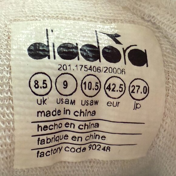 Diadora LC23 Peanuts Hi Top Sneakers – Size 9 - Picture 16 of 16